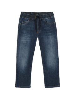 Синие джинсы с поясом на резинке Dolce&Gabbana