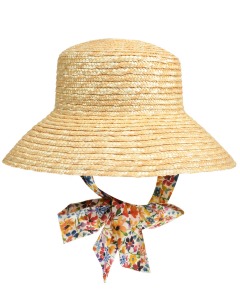Соломенная шляпа с завязками IL Gufo