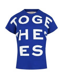 Синяя футболка с текстовым принтом Dorothee Schumacher