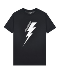 Черная футболка с принтом "молния" Neil Barrett