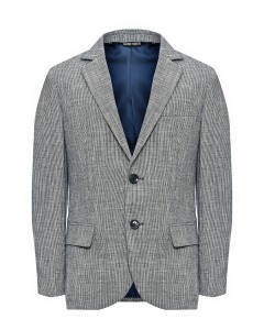 Пиджак однобортный серый, текстурная ткань Antony Morato