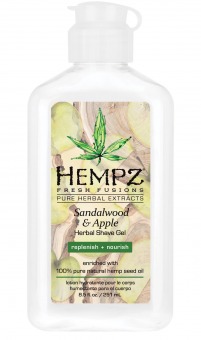 Hempz Гель для бритья Sandalwood & Apple Herbal Shave Gel, 177 мл (Hempz, Сандал и яблоко)