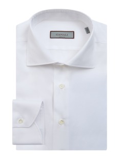 Базовая белая рубашка из хлопкового поплина