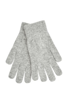 Теплые перчатки из меланжевой кашемировой пряжи