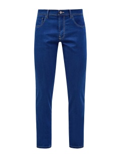 Окрашенные вручную джинсы из лиоцелла с контрастной прострочкой