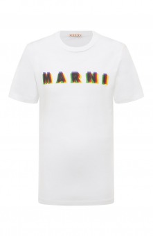 Хлопковая футболка Marni