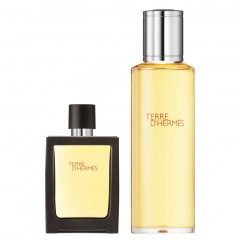 HERMÈS Terre d'Hermès Perfume Travel Spray 30 ml and Refill 125 ml